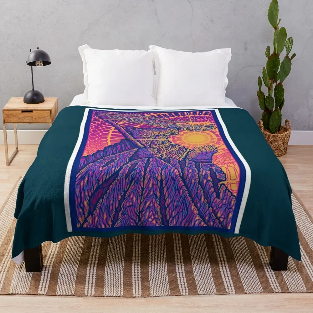 

Artwork Panic Red Rocks Morrison Amphitheater Throw Blanket Flannels Shaggy Summer Blankets