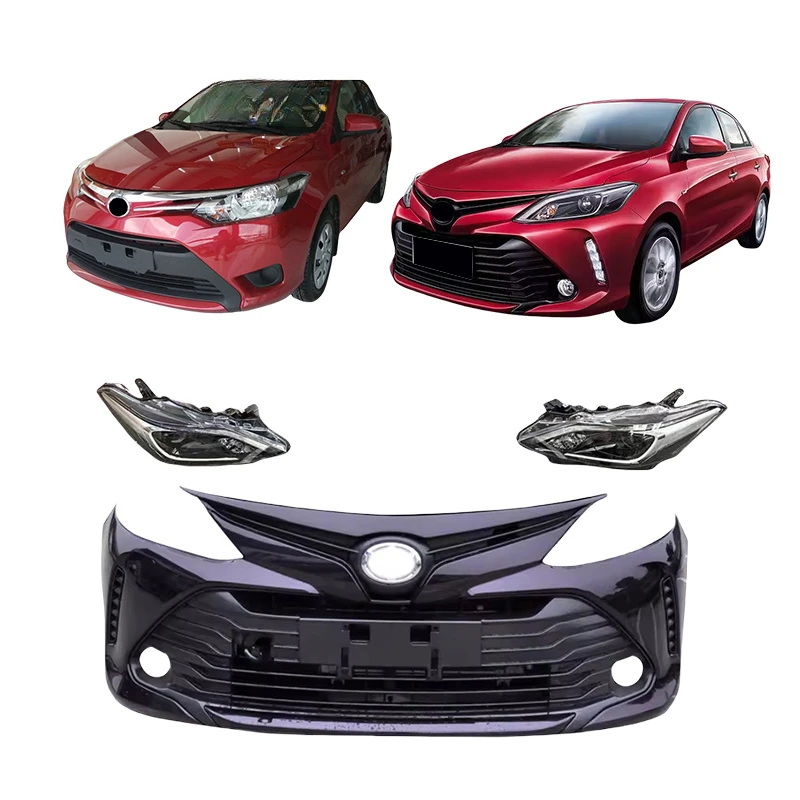 High quality Old To New Facelift Car Bumpers  Bodykit  for Toyota Yaris Vios  Body Kit