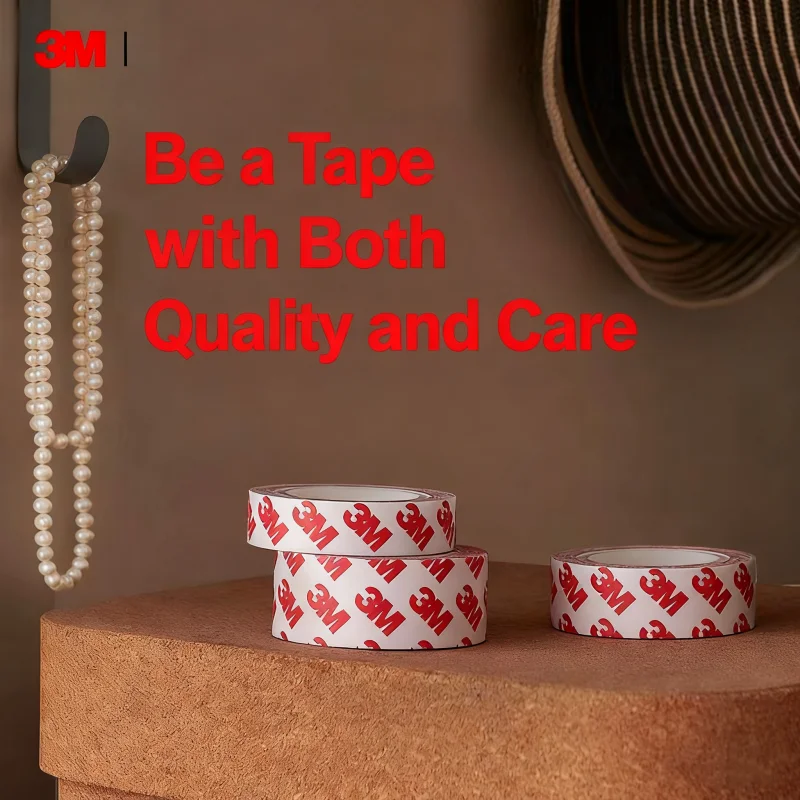 شريط 3M مزدوج الجوانب رفيع للغاية وشفاف عالي اللزوجة شريط غير أثر مقاوم لدرجات الحرارة العالية شريط سيارة سهل التمزق