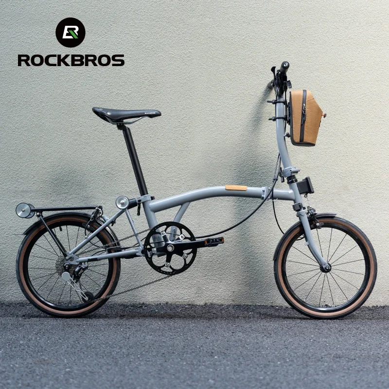 ROCKBROS Folding Bicycle Water Bottle Bag Cycling Handlebar Front Frame Kettle Bags for Brompton Bike Electric Scooter Tool Bags