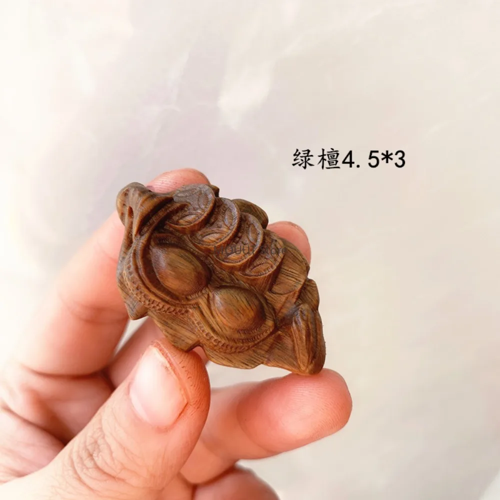 

Sandalwood Figurines pendant mobile phone chain pendant wood-carved Guanyin Bodhisattva car keychain ornament