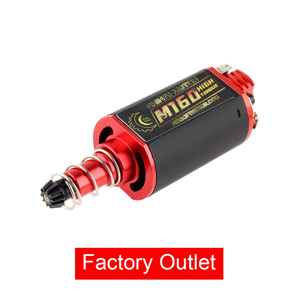 

M160 High Torque Metal Back Cover Heat Dissipation Type Motor Long Axis 14TPA AEG MotorFor Airsoft AEG M16/M4/MP5/G3/P90/AK/G36