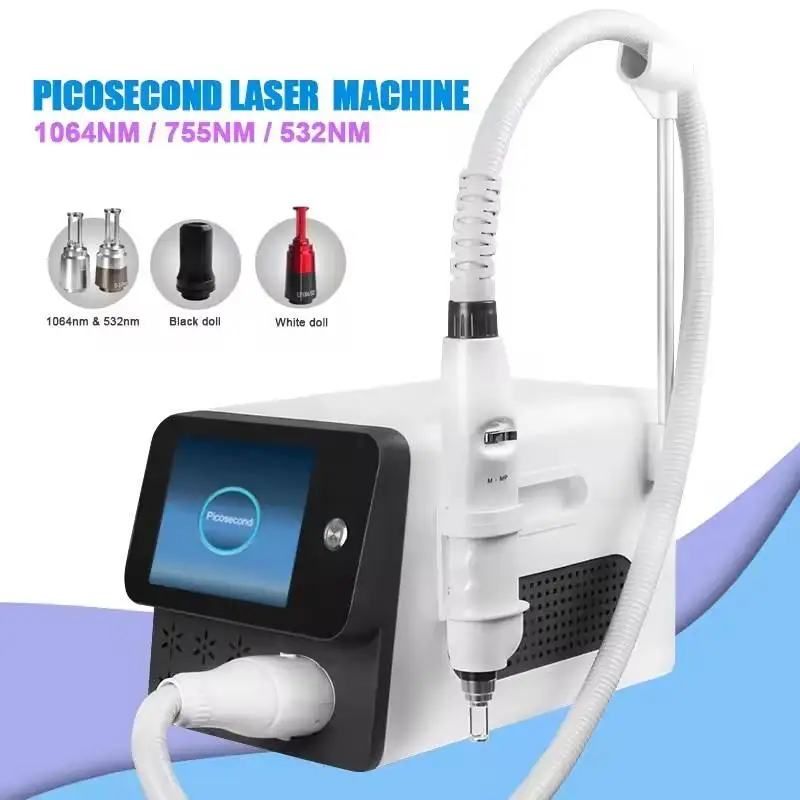 

2024Tattoo Removal Yag Laser Machine Pico Professional Picosecond Q Switch Portable Eyebrow 1064nm