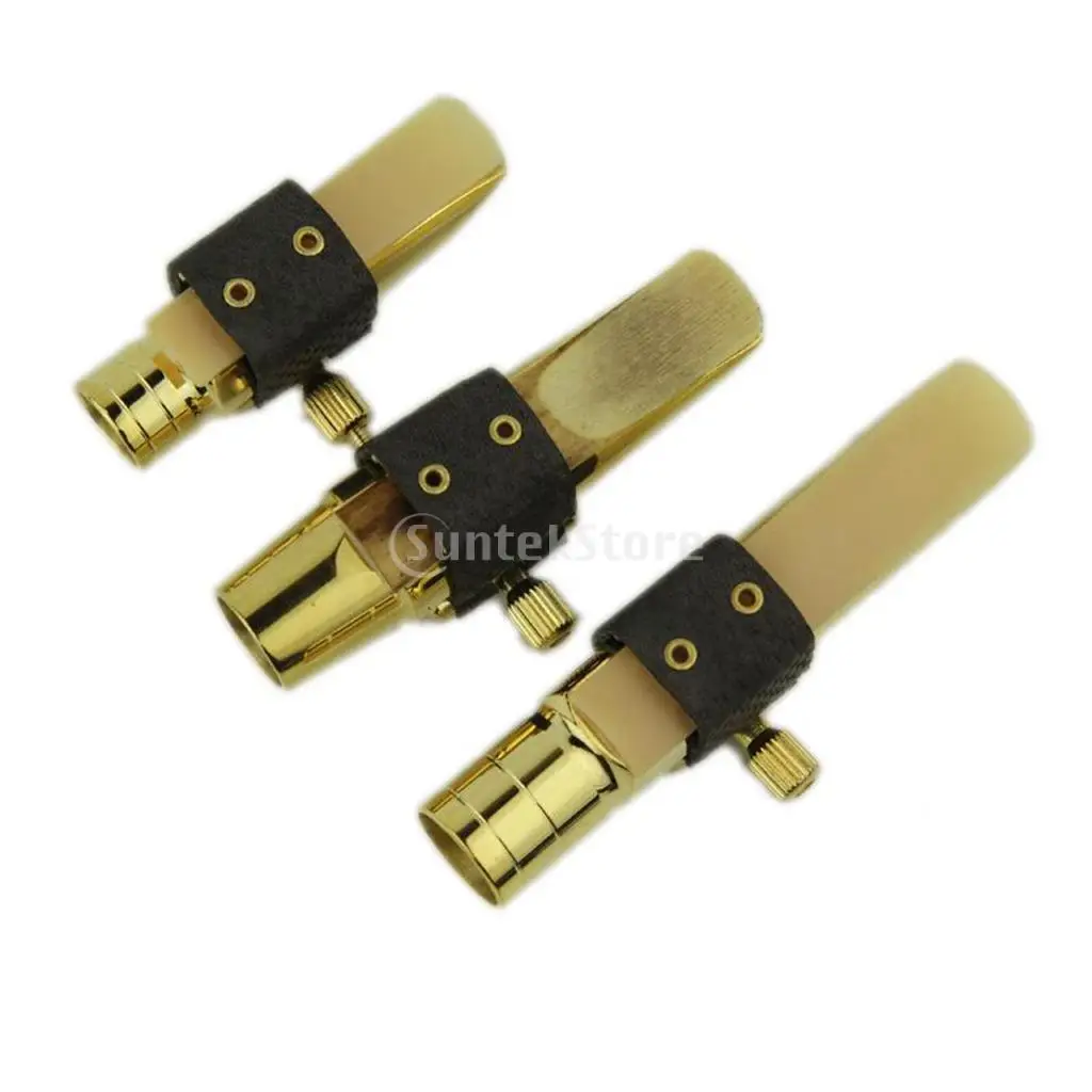 Saxophone Fastener Clip Alto Tenor Soprano Sax Ligatures Fastener Cap for Saxophone Clarinet Bakelite Mouthpiece