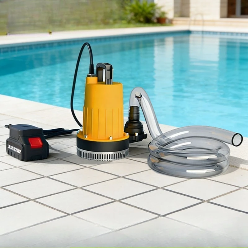 Swimming pool fish tank water change pump, rechargeable pump