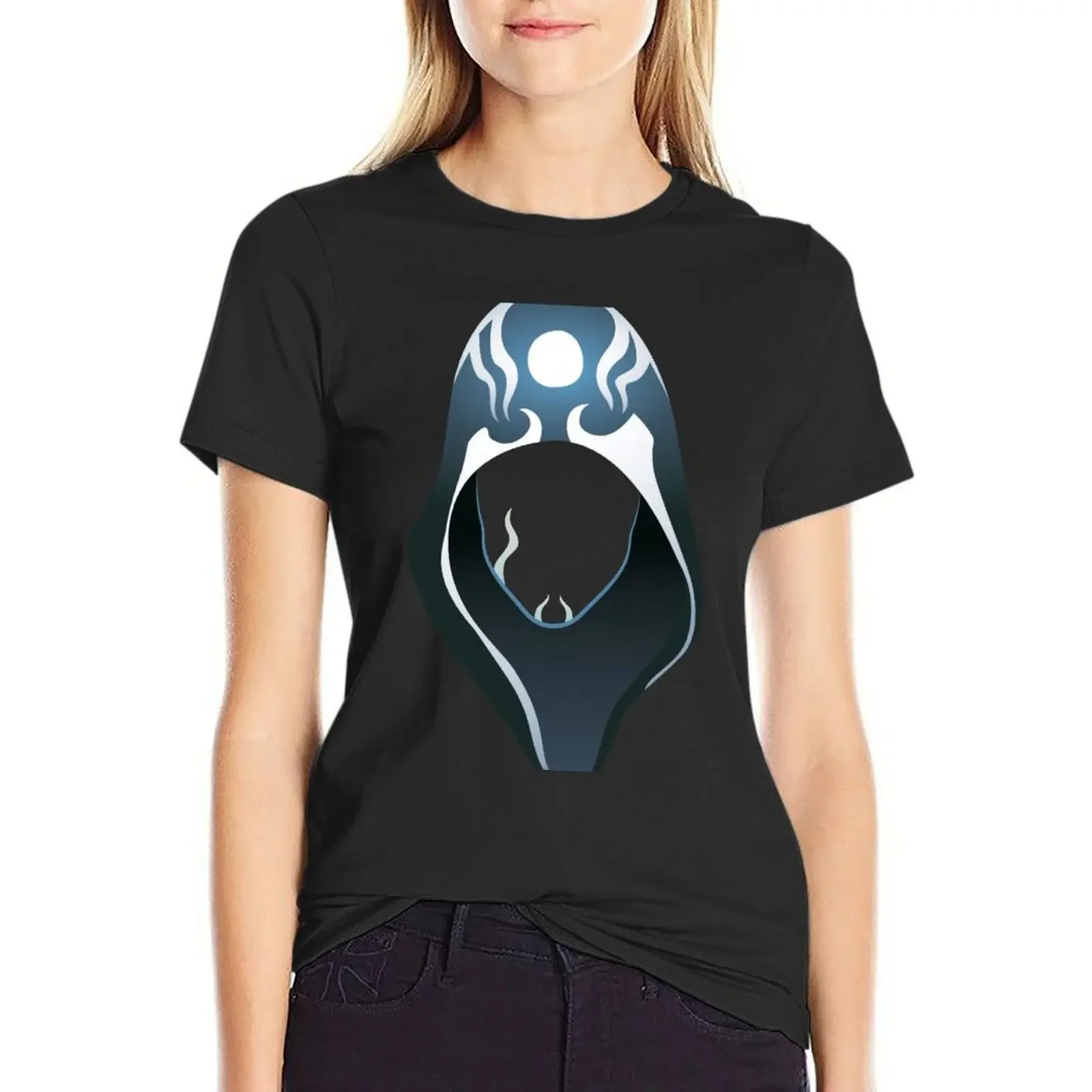 

Футболка Blue Mage, большая корейская модная женская одежда с графикой, летняя одежда для женщин