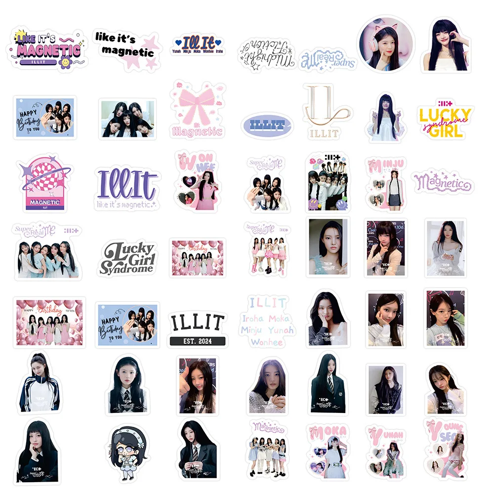 60 قطعة مجموعة KPOP الكورية الجديدة للفتيات ملصقات الكتابة على الجدران الإبداعية الأمتعة أجهزة الكمبيوتر المحمولة الغيتار حقيبة المشجعين جمع هدية #6