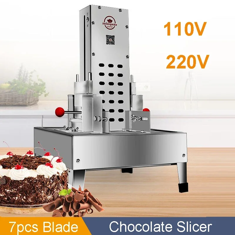 With 7PCS Knife Chocolate Scraper Chocolate Block Shaving Shaver Machine Chocolate Slicing Slicer Machine For Decorate Cake