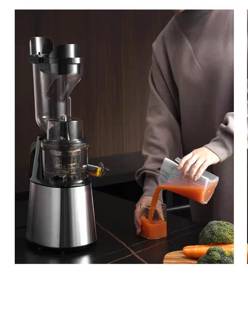 

Современная соковыжималка из нержавеющей стали, многофункциональная соковыжималка для остатков сока коммерческого и бытового использования большой емкости GN263TB