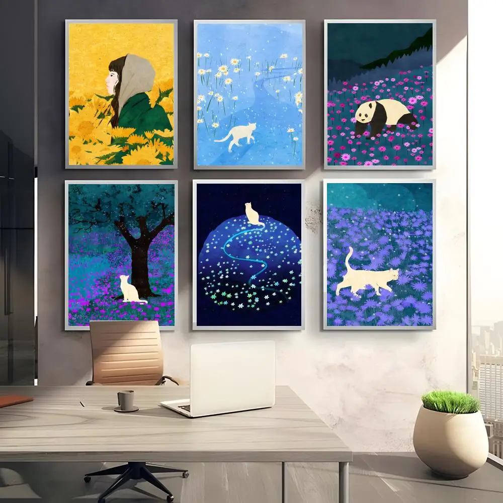 Natureinspired Delicate Beautiful Art X-Xuan Loc Xuan Poster HD art sticky wall waterproof home bedroom bar aesthetic decoration