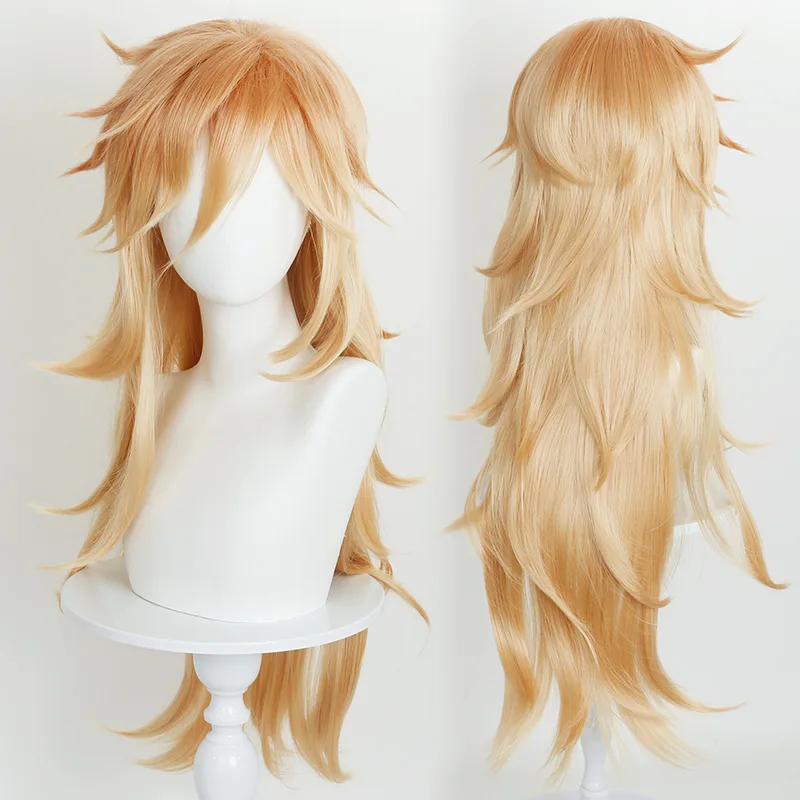 

Synthetic Layered Gradient Long Hair Wig Inspired By Douma Cosplay Halloween Costume Party Heat Resistant Fiber