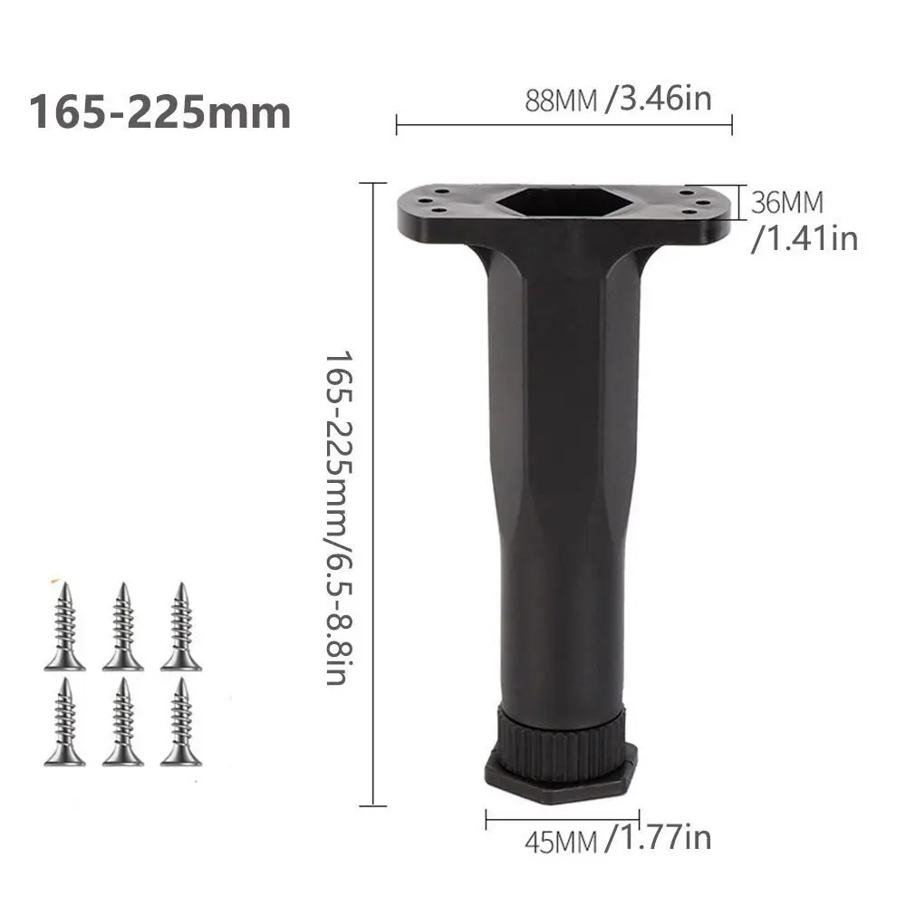 Telescopic Bed Beam Support Leg Heightening Adjustable Bed Beam Support Feet Floor Protector Reinforced Sofa Leg Bracket