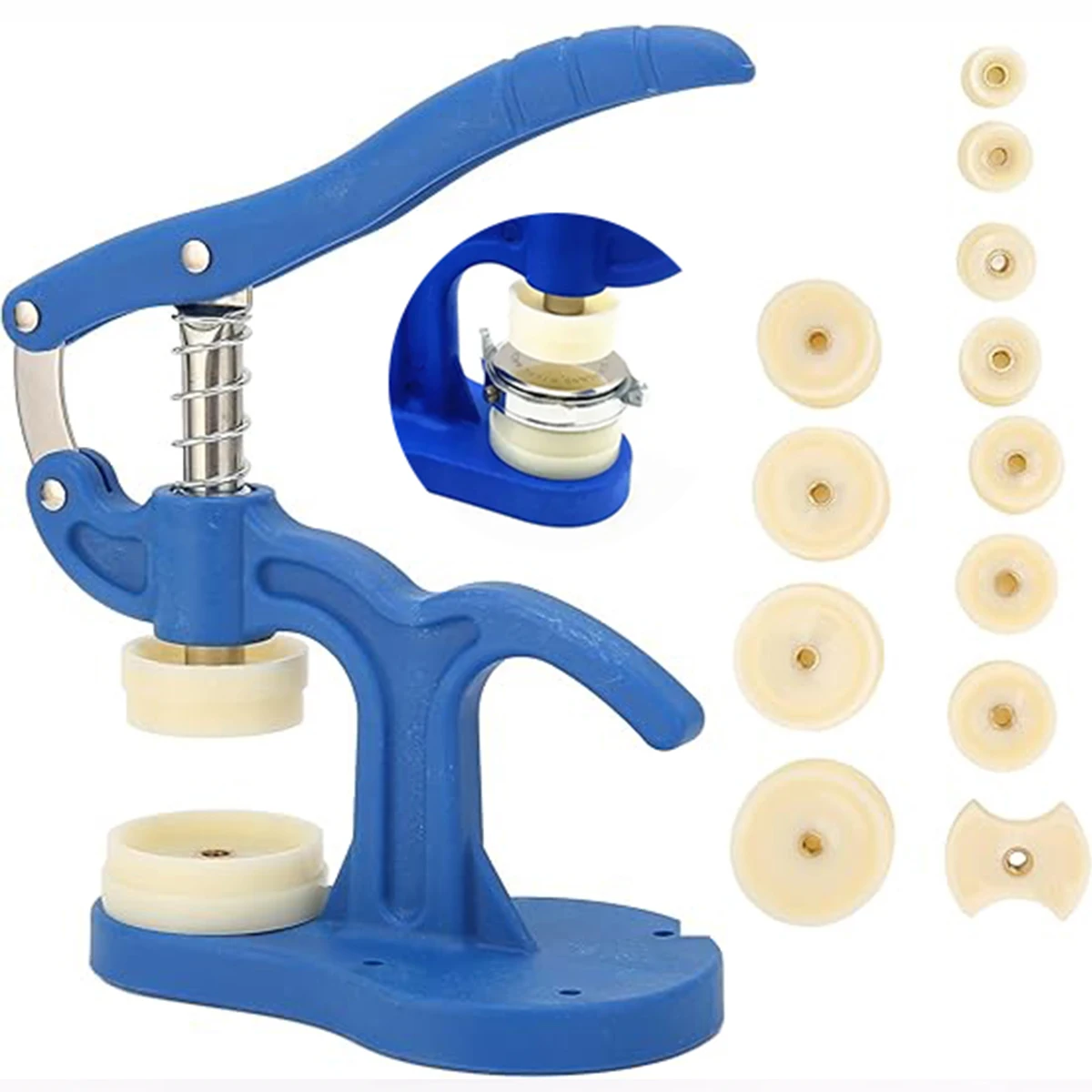 

Watch Back Press Tool Set 12pcs Prevent Slip Fitting Dies Watch Case Closer Watch Repair Tool Kit for Watchmaker