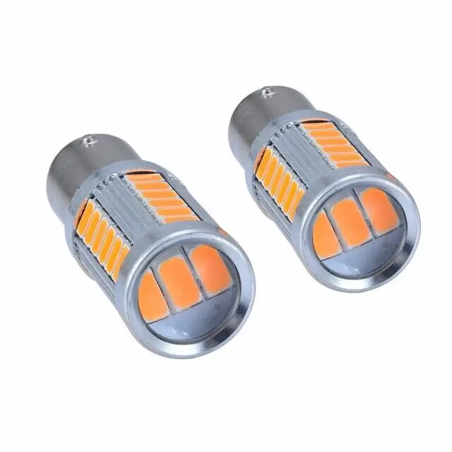 4x Amber Strobe 1157 33SMD LED hamowania samochodu samochodu włączanie Parking żarówka do światła cofania