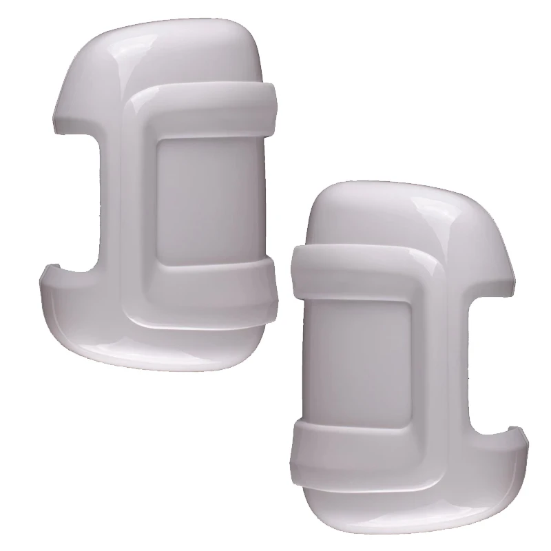 1 Pair Motorhome Mirror Protectors Guards Rearview Mirror Cover Shell Caps For Fiat Ducato Peugeot Boxer Relay Long Arm White