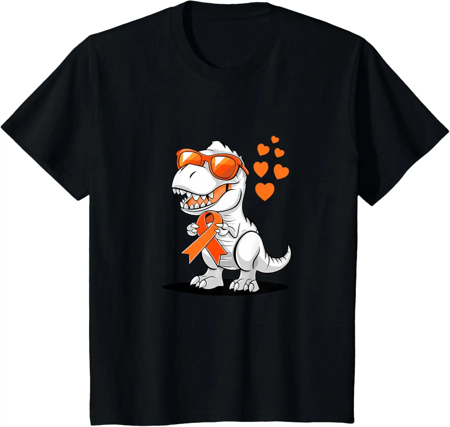 T-rex Dinosaur MS Multiple Sclerosis Awareness Kid Toddlers T-Shirt Unisex Children’s Wear Casual Cotton Kid Graphic T Shirts