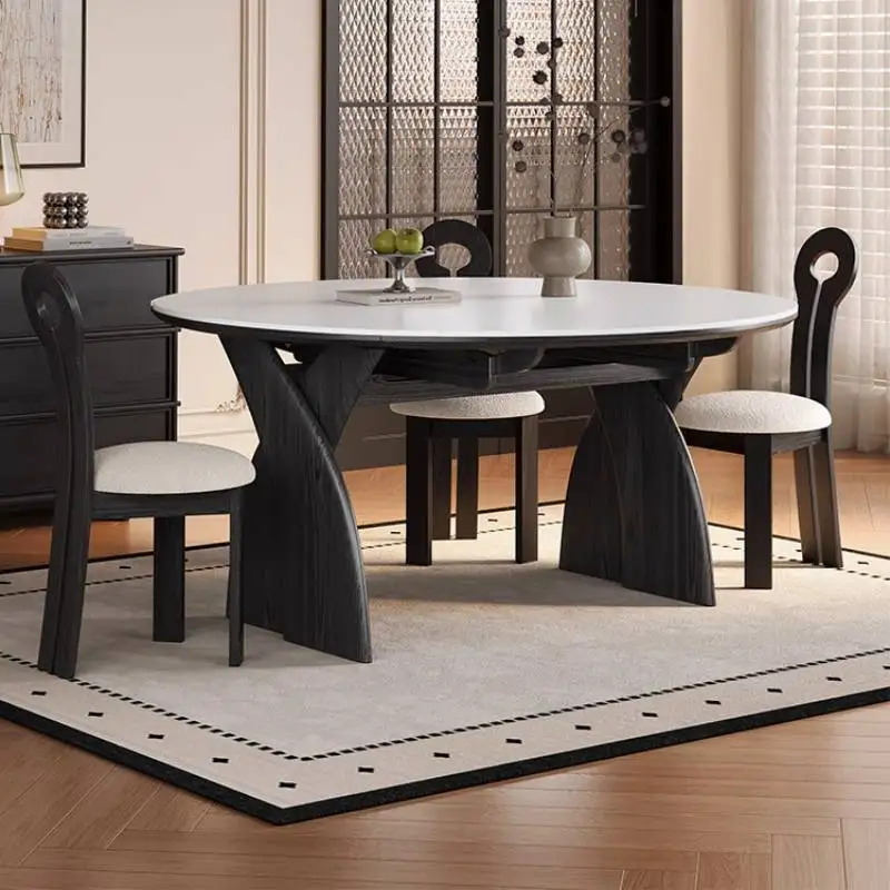 Unique Decorations Dining Tables Space Luxury Dining Tables Wood Expandable Mesas Comedor Furniture