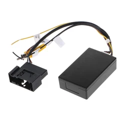 1 PCS RGB To (RCA) AV CVBS Signal Converter Decoder Box Adapter Plastic For Factory Rear View Camera Tiguan Golf 6 Passat CC