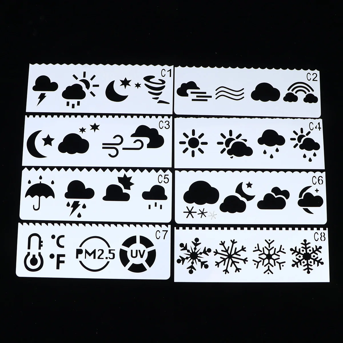 32Pcs Plastic Hollow Painting Stencils DIY Templates for Kids Reusable Drawing Craft for School Projects Educational Use