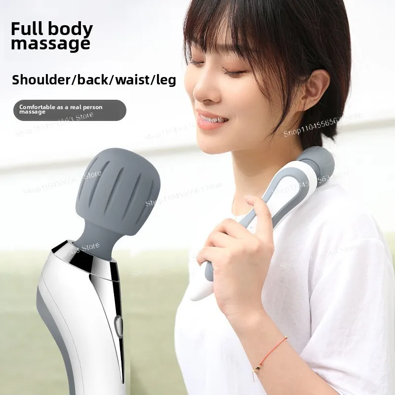 2024 New Cordless Handheld Massager - Multi-Function Electric Massage Gun with Vibration & Kneading, Portable & Rechargeable