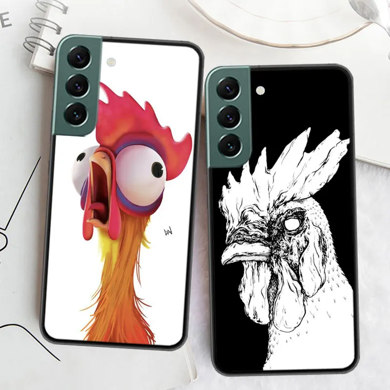 Naughty Chicken Hen cock cockfight Phone Case For Samsung Galaxy A12 A22 A32 A42 A52 A72 A54 A34 A24 A14 A73 A53 A33 A23 A13 5G