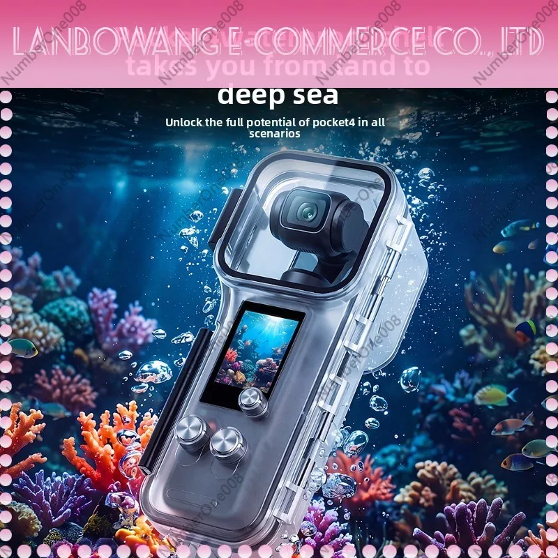 Waterproof Protective Case for DJI Pocket 4 Action Camera Diving Protective Cover Camera Accessory