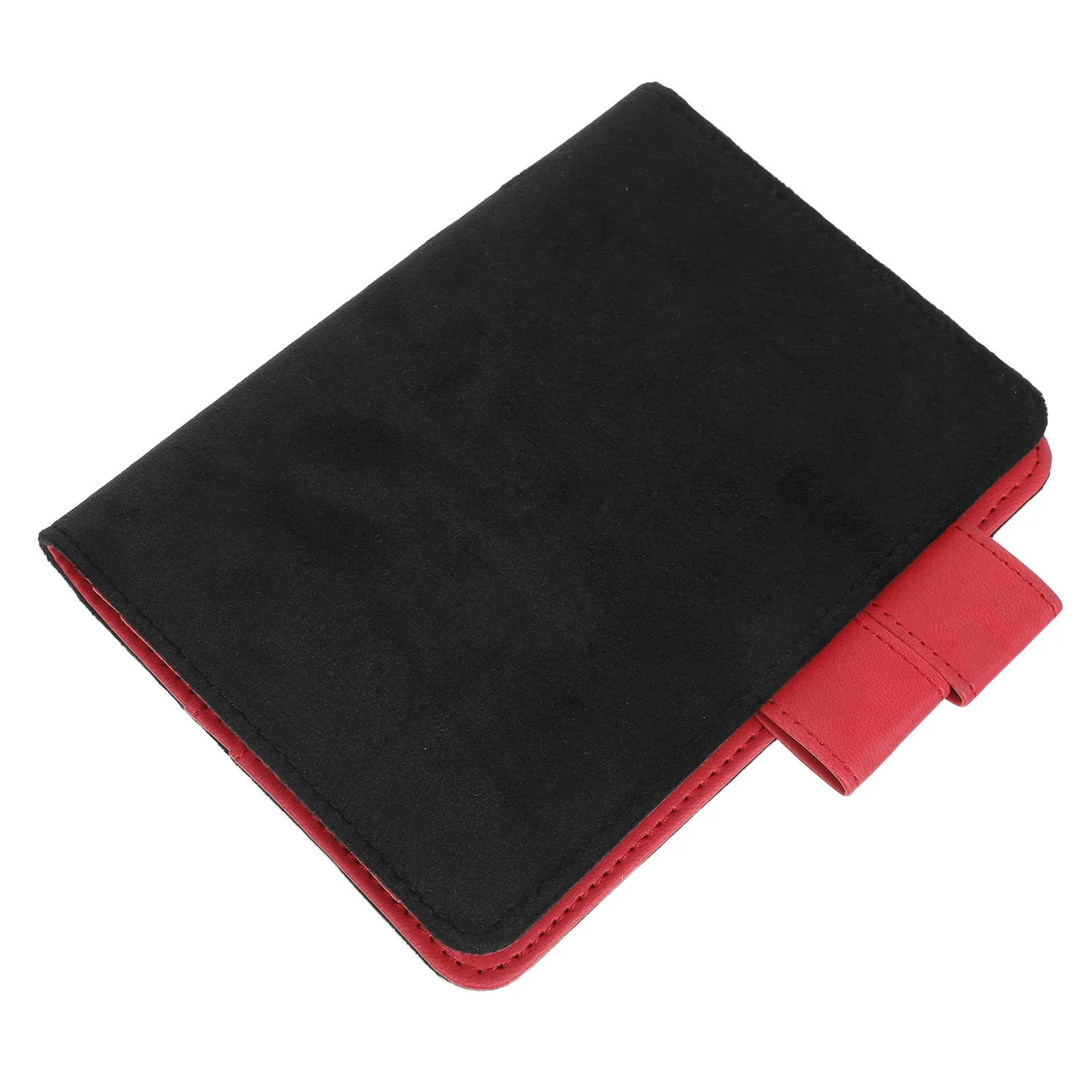 A6 Notebook Cover Card Slot Pen Loop Fabric PU Journal Planner Shell Protector Minimalist Design for Office Travel Study Daily