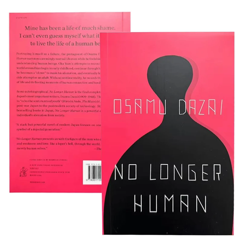 

Английская книга в мягкой обложке не длиннее человека Осаму Дазай