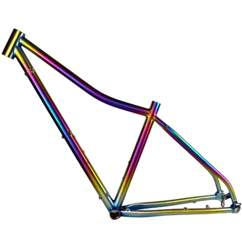 Rainbow Titanium 27.5 Hardtail Mountain Bike Frame Premium Mountain Bike Frames For MTB Riding