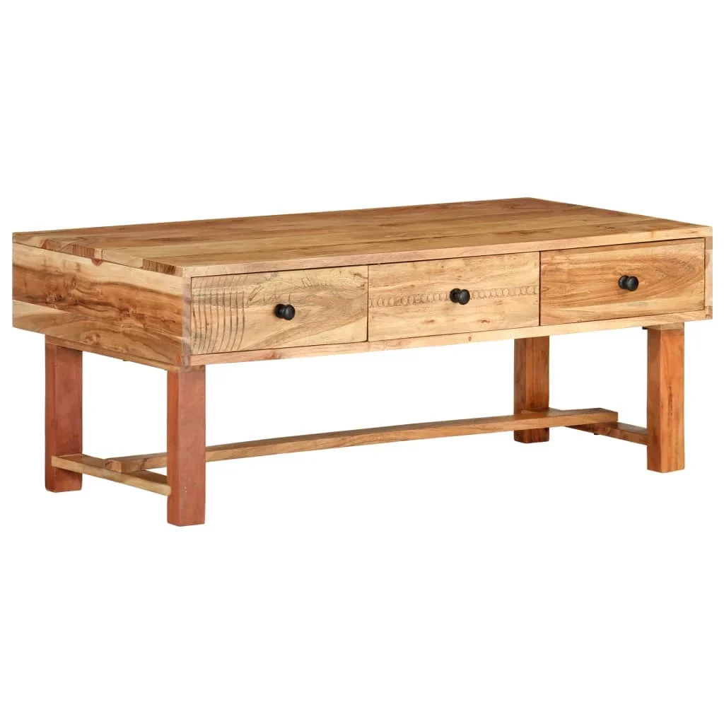 Low Table 100x50x40 cm solid acacia wood