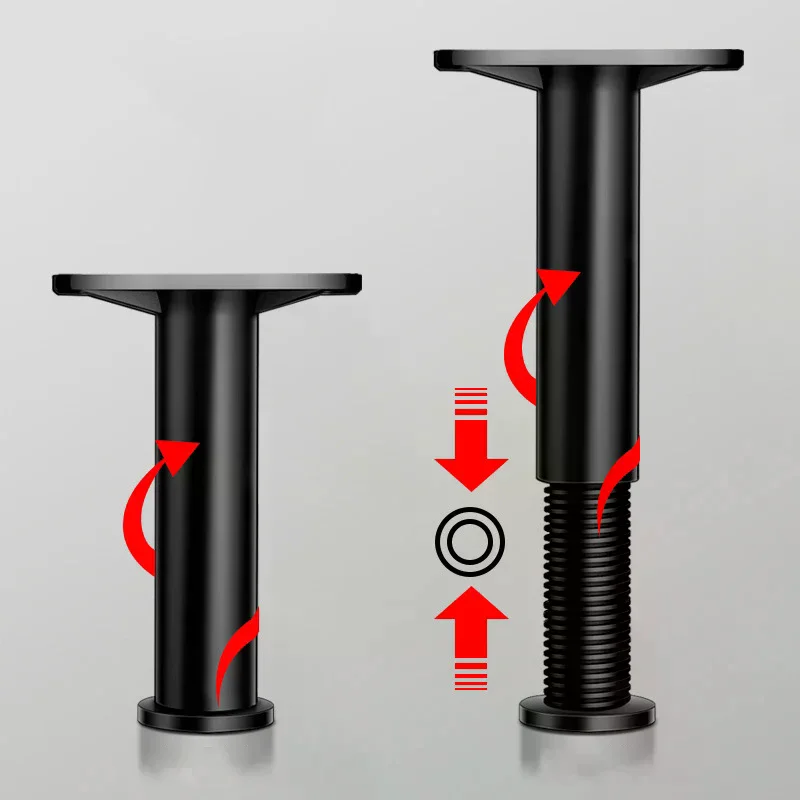 Telescopic Adjustable Bed Beam Support Foot Reinforced Plastic Furniture Leg Sofa Leg Bed Bottom Load Bearing Bracket