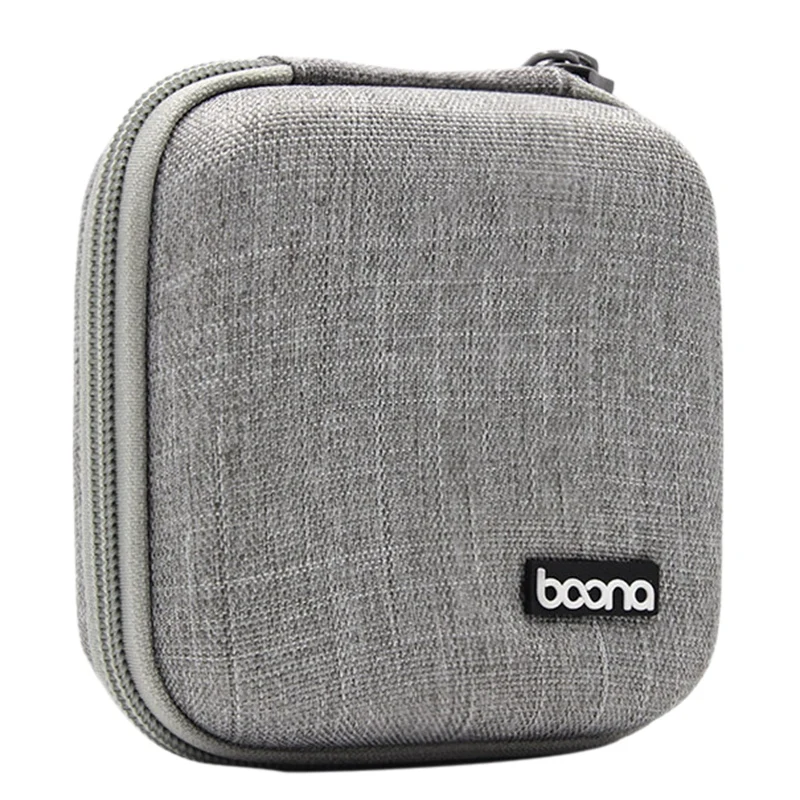 BOONA Portable Travel Storage Bag Multi-Function Storage Bag for Macbook Air/Pro Power Bank Data Cable Charger Headset Gray