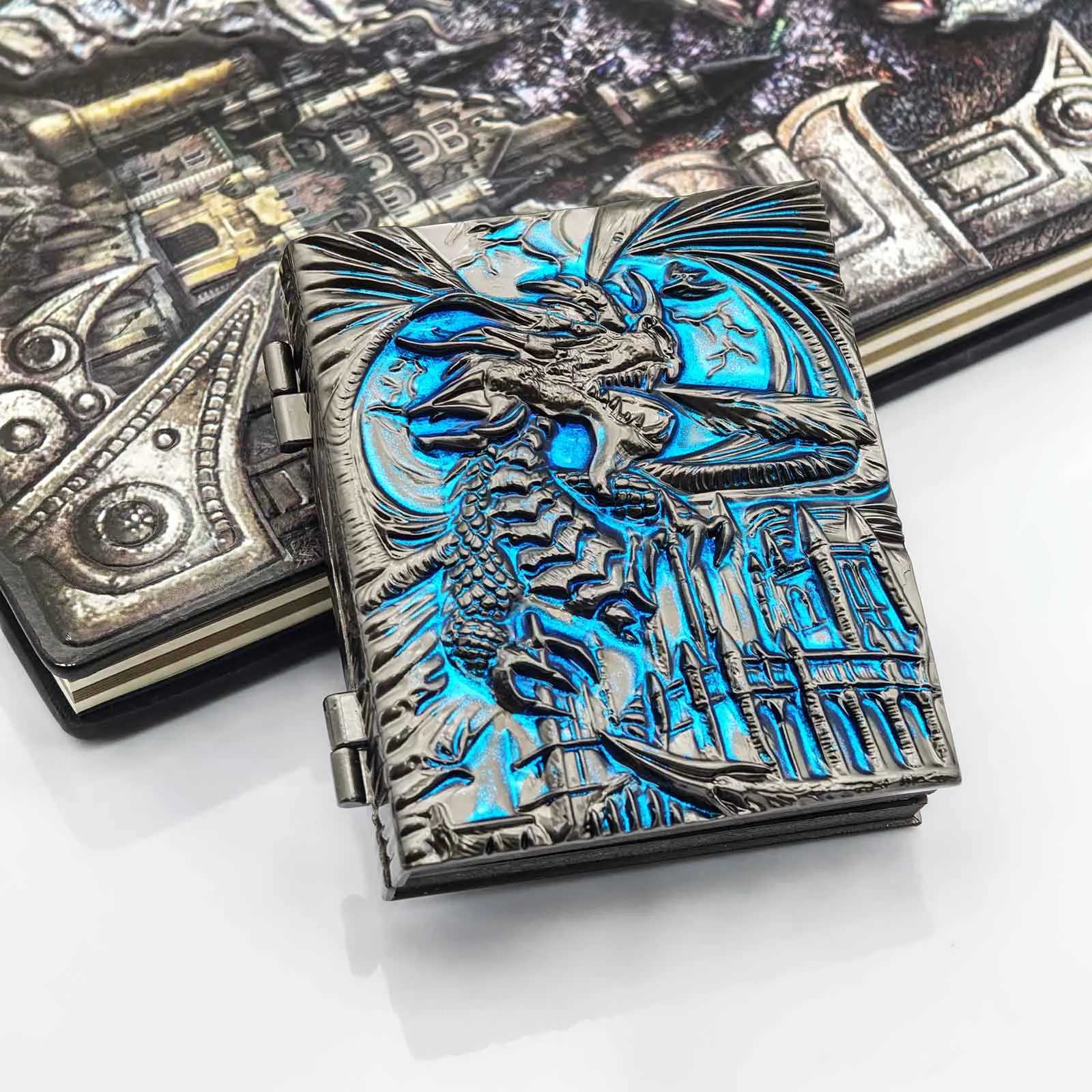 7 in 1 DND Spinner Metal Dice Set D&D Metal Gyro Roulette Dragon Compass Board Game Dungeons Dragon TRPG Digital Dice Table Game