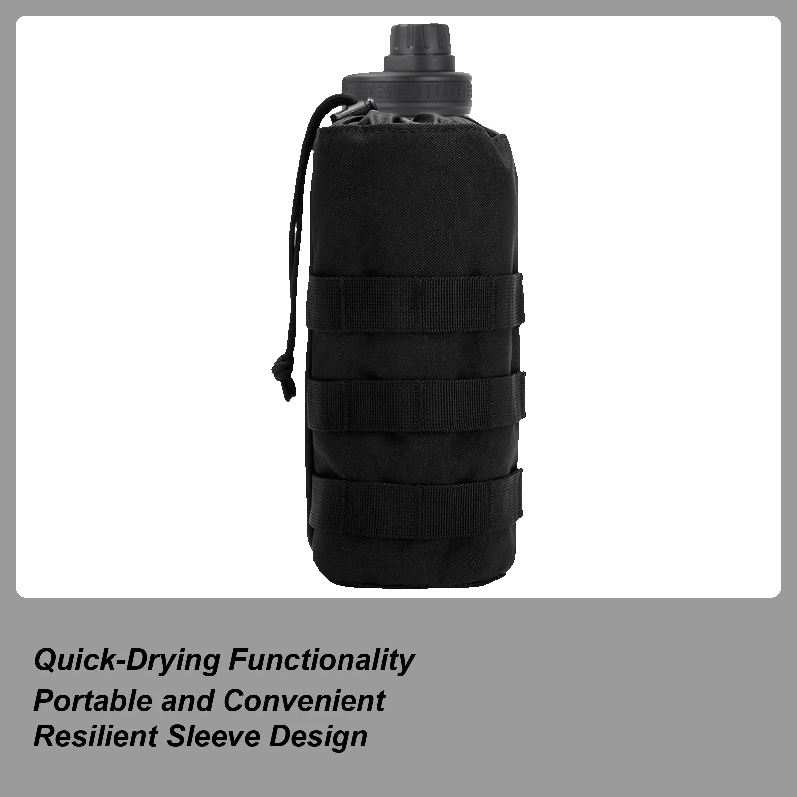

Water Bottle Cover Lightweight Outdoor Oxford Pouch Water Bottle Carrier For Family Friends Adults Men Women Camping Hiking