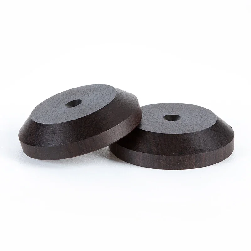 Audiocrast 33mmx8mm Speaker Spike Isolation ebony Wood Stand Feet Base HIFI Isolator Wooden