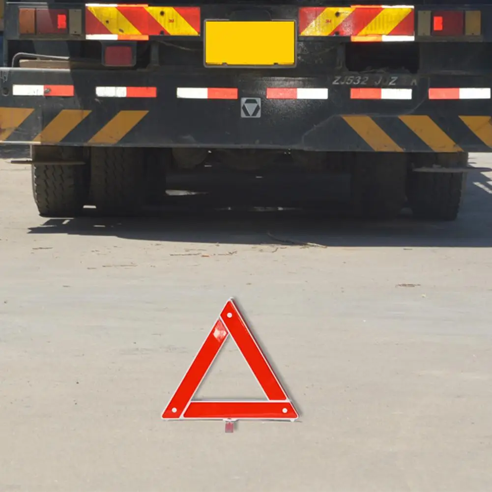Warning Sign For Car Tripod with Carrying Case Car Tripod Reflective Bracket  Vehicle Safety Parking Malfunction Triangle Sign