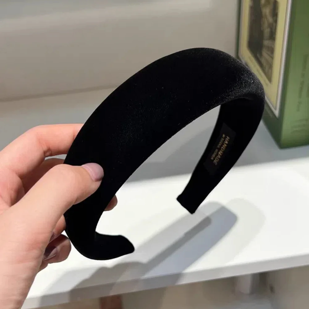 

Fashion Padded Headbands for Women Wide Bezel Hairbands Thick Velvet Hair Hoop Girls Sponge Non-slip Hairband Hair Accessories
