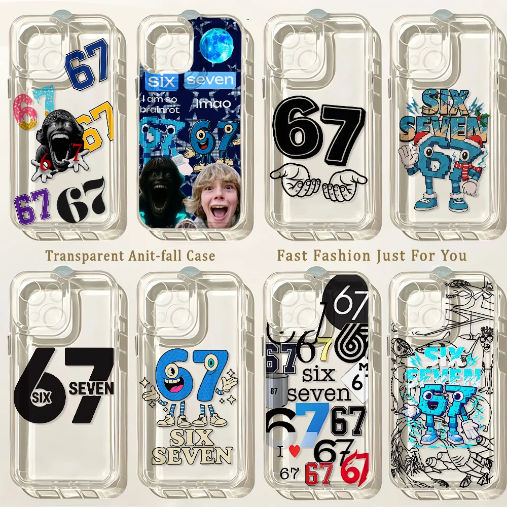 HOT Bold Number 67 Graphic Phone Case For Samsung Galaxy A37 A57 A16 A07 A17 A36 A26 A56 A55 A35 A54 A24 A14 A06 A05 A13 4G 5G