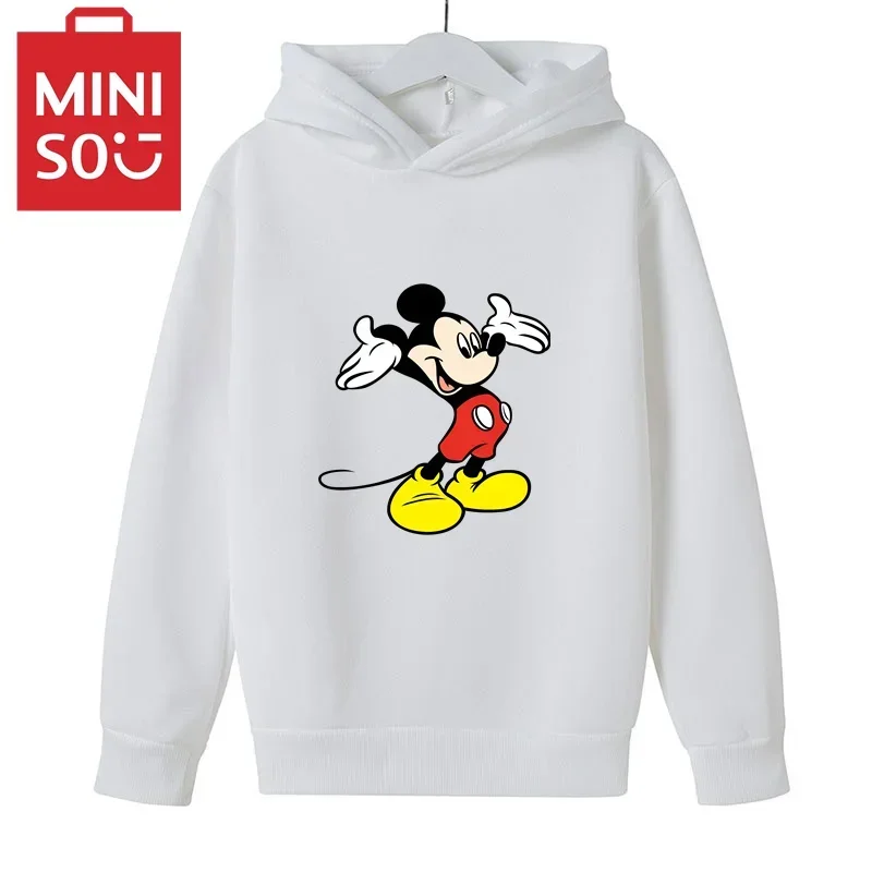 Boys And Girls Casual Spring Long Sleeve New Cartoon Printed Autumn Streetwear Fashion Trend Kids Sweatshirts Hooded Anime Tops