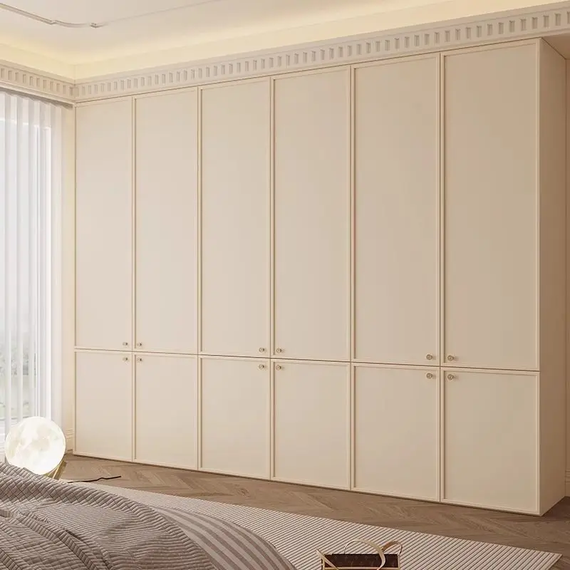 

French retro cream style whole house cloakroom one door to the top household medieval wardrobe simple wardrobe combination