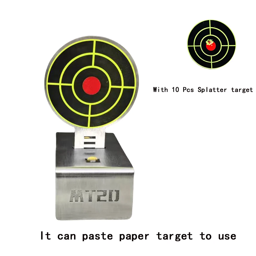 

Всплывающая мишень из нержавеющей стали, тренировочная мишень для водяных гранул, мягкие гранулы, глина, тренировка по стрельбе на гранулах)