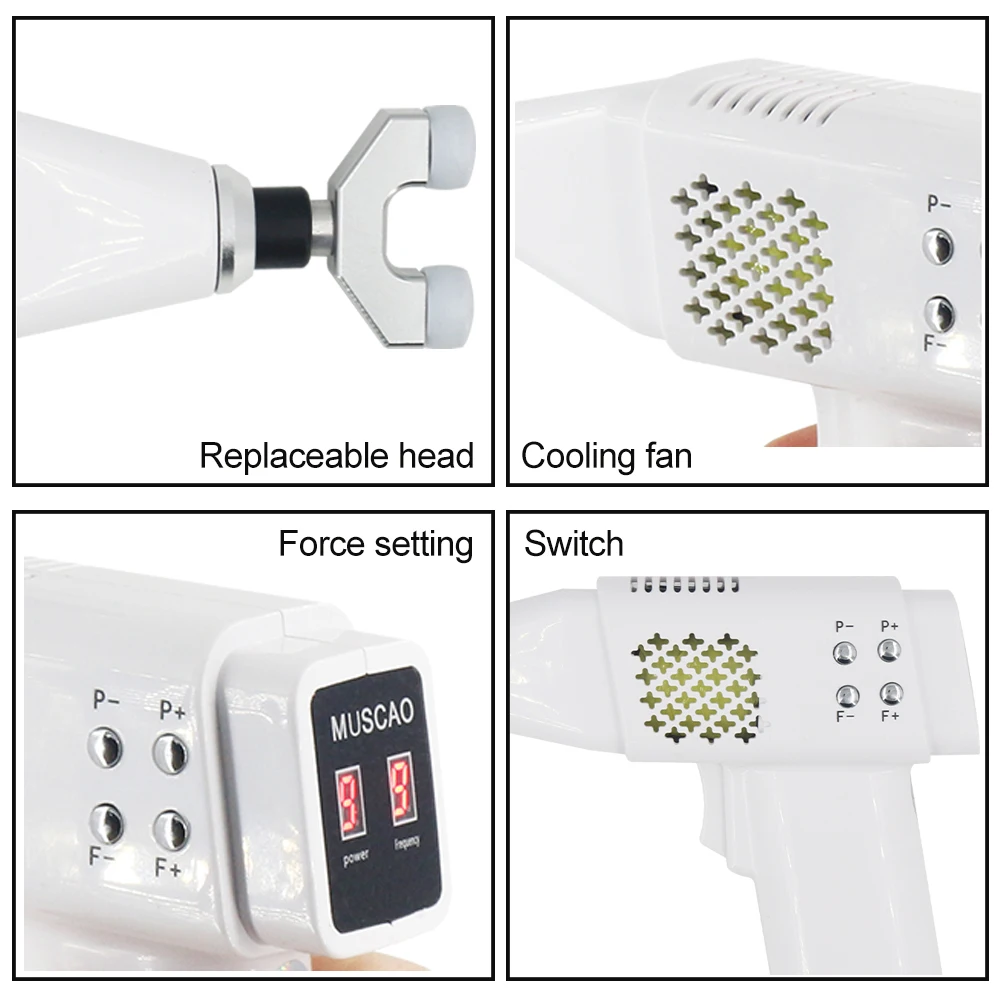 Electric Chiropractic Adjusting Tools 9 Levels Of Strength Adjustable Intensity Therapy Spine Correction Gun Cervical Massager