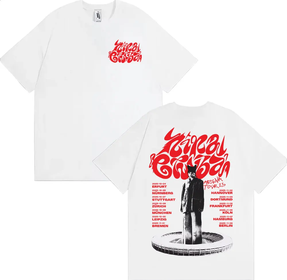 المغني نينا تشوبا الساحة جولة 2025 الجرافيك تي شيرت الرجال النساء Harajuku الهيب هوب الشارع تي شيرت الصيف س الرقبة 100% القطن تي شيرت #4