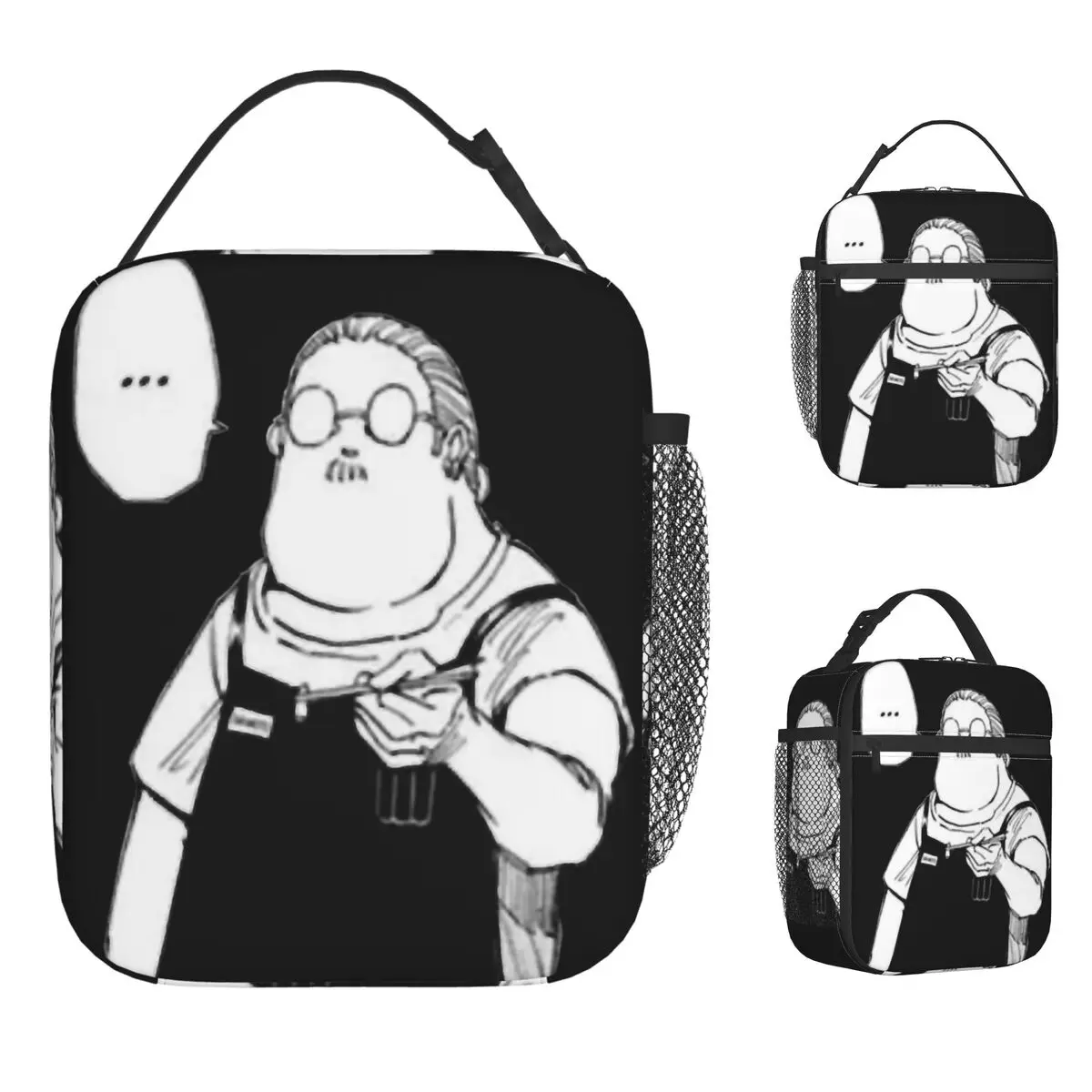 

Сумка для обеда Sakamoto Days для женщин, ланч-бокс с принтом, сумка-холодильник для отдыха и путешествий, портативные оксфордские термосумки для обеда