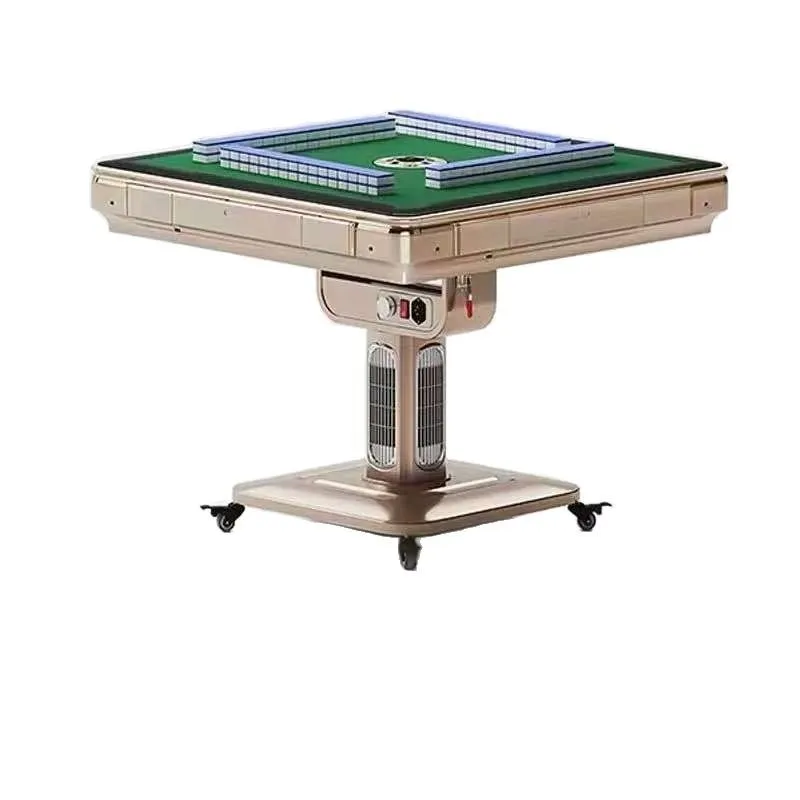 

Automatic household mahjong table movable folding living room dining room multi-function heating electric folding mahjong table