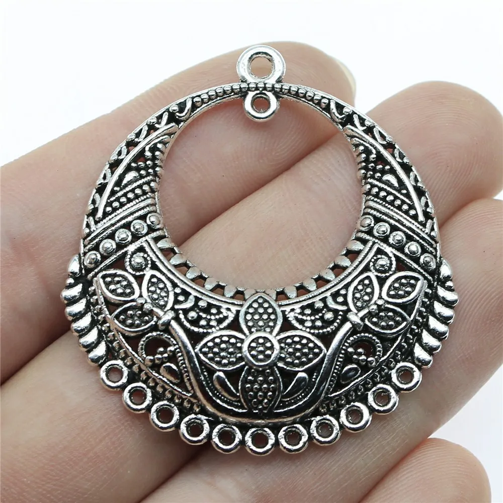 4pcs Earring Pendant For Earring Making Vintage Bohemia Earring Connector For DIY Jewelry Necklace Earrings Making Finding