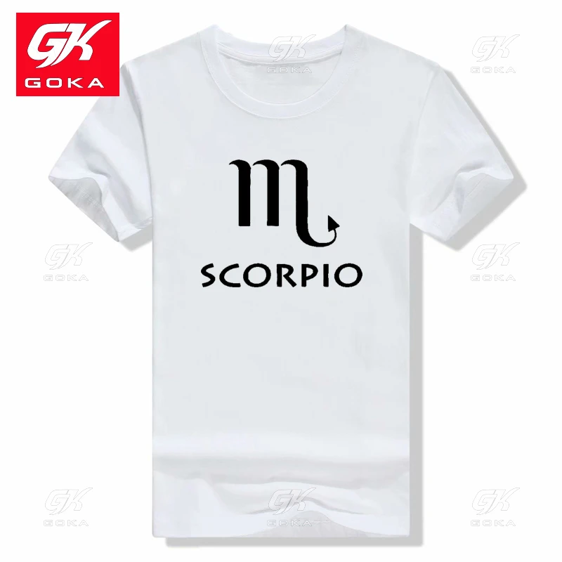 SCORPIO Print T Shirts Men Short Sleeved Hip Hop Cotton T Shirt Streetwear Tops Male Comfortable Tees Short Sleeves Unisex Tees