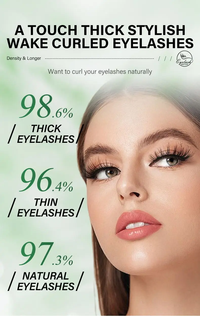 Eyelash Fast Growth Extension Liquid Natural Enhancement Nourish Longer Fuller Thicker Curls Lashes Serum Eye Rising Care Makeup