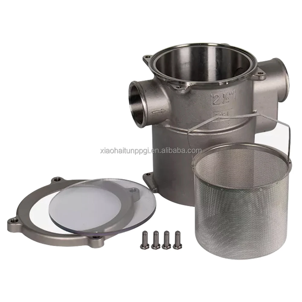 تركيبات القوارب المصنوعة في الصين من الفولاذ المقاوم للصدأ 316 فلتر مياه البحر البحري / يخت مصفاة #6