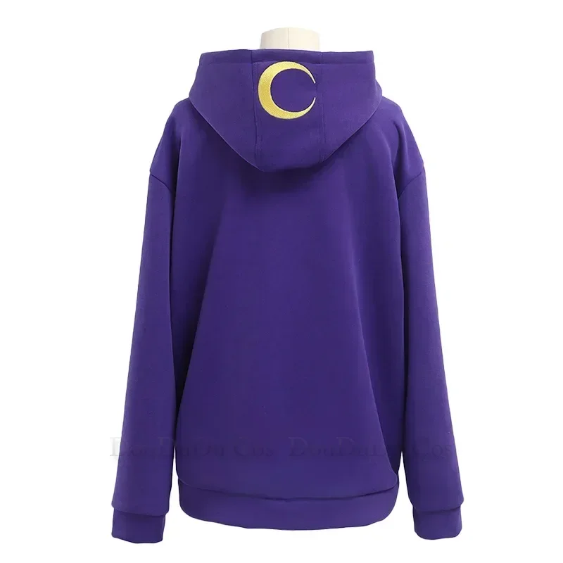 Anime Haikyuu Childhood Tsukishima Kei Cosplay Costume, Sweat à capuche violet, OupillMen Cotton Plus, Pull chaud, Fleecscroll, Automne